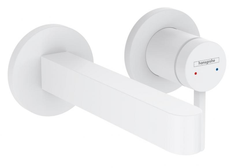 Hansgrohe Finoris håndvaskarmatur t/indbygning i væg - 16,8 cm - Mat hvid Hansgrohe Finoris håndvaskarmatur t/indbygning i væg - 16,8 cm - Mat hvid
