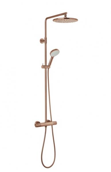 Damixa Silhouet komplet brusesystem - Ø250 - Børstet kobber Damixa Silhouet komplet brusesystem - Ø250 - Børstet kobber