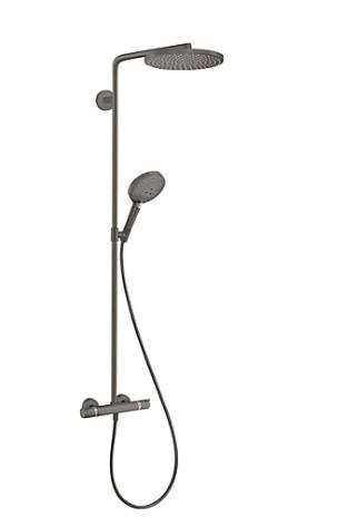 hansgrohe Raindance Select S 240 PowderRain brusesystem - Børstet sort krom