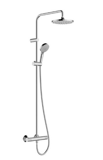 hansgrohe Vernis Blend EcoSmart showerpipe Ø200 - Krom