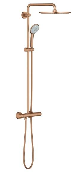 Grohe Euphoria XXL 310 brusesystem - B&oslash;rstet warm sunset