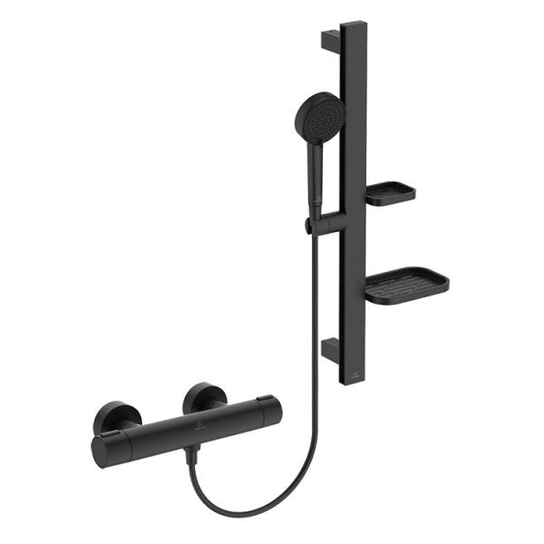 Ideal Standard Alu+ komplet brusesystem m/håndbruser - Silk black Ideal Standard Alu+ komplet brusesystem m/håndbruser - Silk black