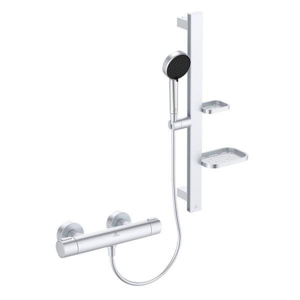 Ideal Standard Alu+ komplet brusesystem m/håndbruser - Silver Ideal Standard Alu+ komplet brusesystem m/håndbruser - Silver