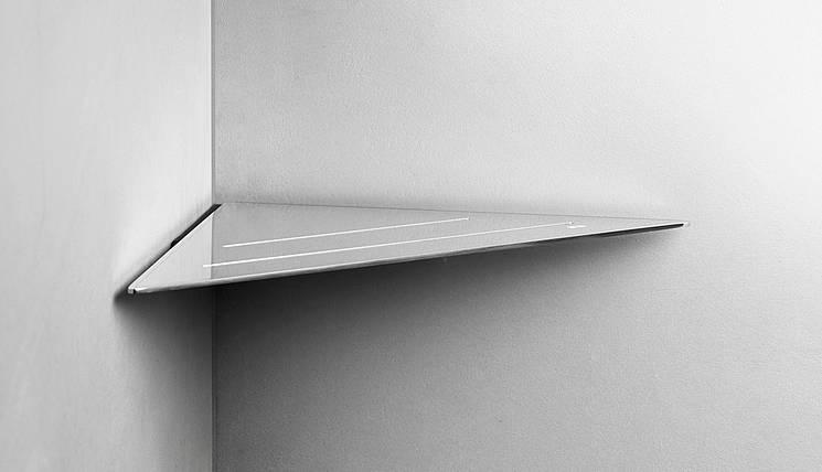 Unidrain ReFrame hjørnehylde - Poleret stål Unidrain ReFrame hjørnehylde - Poleret stål