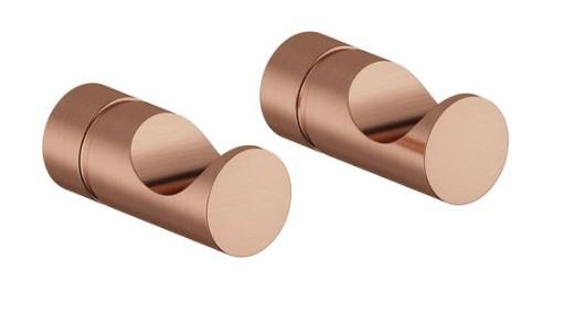 Damixa Silhouet håndklædekrog - 2 styk - Børstet kobber Damixa Silhouet håndklædekrog - 2 styk - Børstet kobber