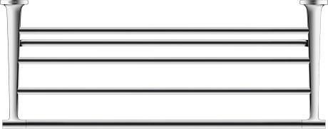 Duravit Starck T håndklædehylde - 61 cm - Krom