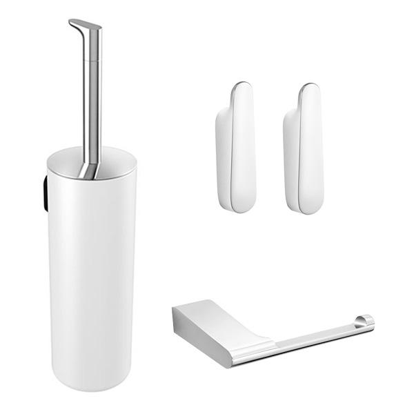 Pressalit Style komplet pakke til badeværelset - Hvid/krom Pressalit Style komplet pakke til badeværelset - Hvid/krom