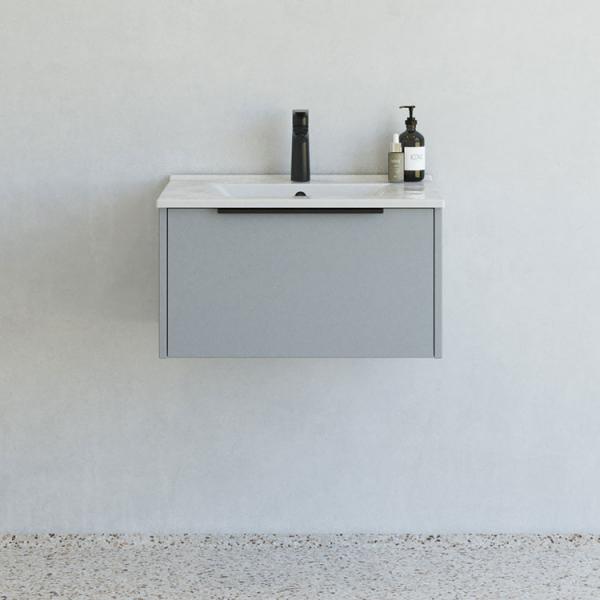 Dansani Mido+ Classic 61 møbelsæt m/Amber vask og 1 skuffe - Mat lyseblå Dansani Mido+ Classic 61 møbelsæt m/Amber vask og 1 skuffe - Mat lyseblå