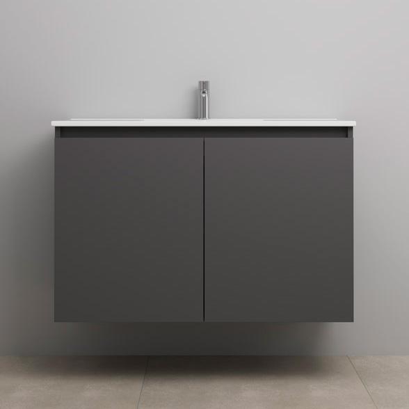 Sanibell Online 101 møbelsæt m/grebsfri låger - Mat antracit Sanibell Online 101 møbelsæt m/grebsfri låger - Mat antracit