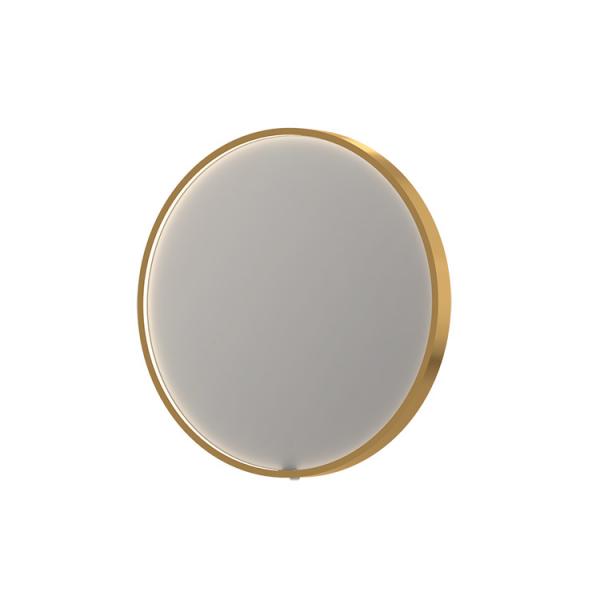 Sanibell Ink SP24 rundt spejl m/lys, varme og sensor Ø60 - Børstet mat guld Sanibell Ink SP24 rundt spejl m/lys, varme og sensor Ø60 - Børstet mat guld