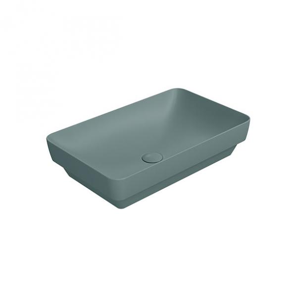 GSI Pura 60 fritstående bowlevask - Firkantet - Uden overløb - Agave