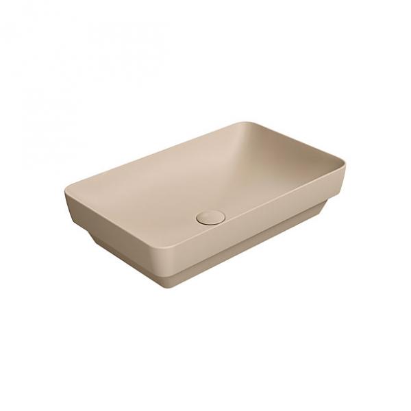 GSI Pura 60 fritstående bowlevask - Firkantet - Uden overløb - Creta GSI Pura 60 fritstående bowlevask - Firkantet - Uden overløb - Creta