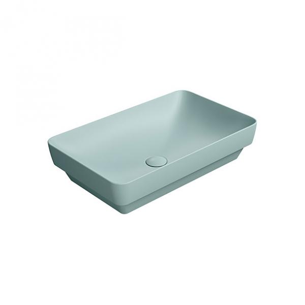 GSI Pura 60 fritstående bowlevask - Firkantet - Uden overløb - Ghiaccio