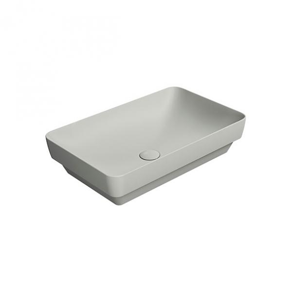 GSI Pura 60 fritstående bowlevask - Firkantet - Uden overløb - Cenere