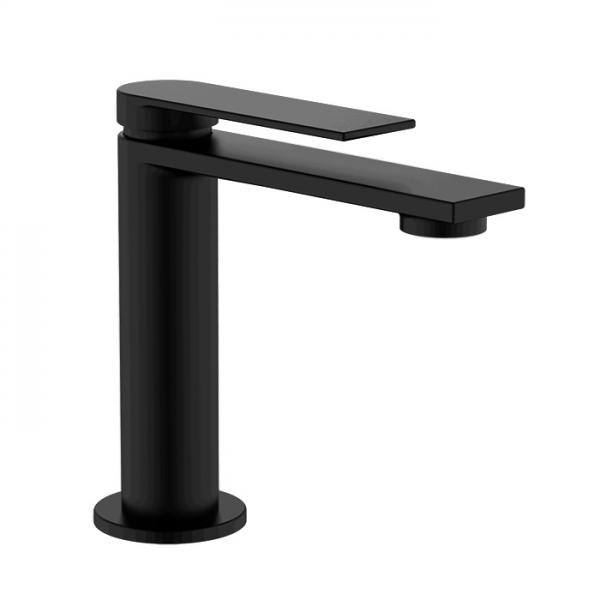 Cass&oslash;e Edge h&aring;ndvaskarmatur m/pop-up bundventil - Mat sort