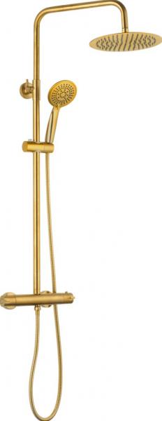 Nortiq komplet brusesystem Ø22 - Børstet messing Nortiq komplet brusesystem Ø22 - Børstet messing