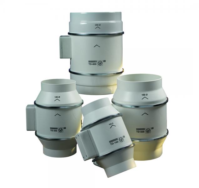 Thermex TD 160/100 kanalventilator Ø100mm (standardmodel) Thermex TD 160/100 kanalventilator Ø100mm (standardmodel)