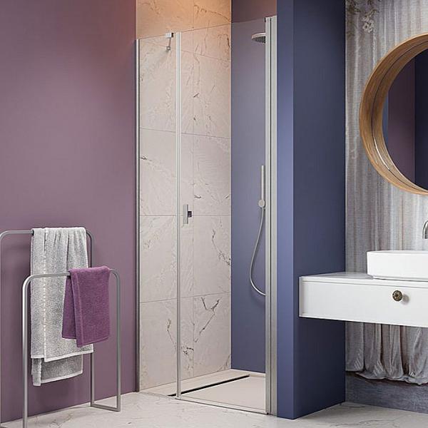 Str&oslash;mberg Noma 45 svingd&oslash;r m/sidepanel 1000mm - H&oslash;jre - Steel