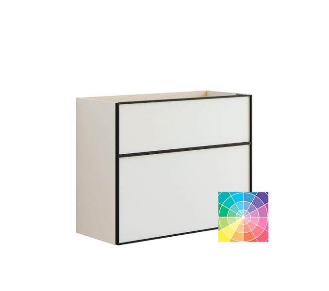 Dansani Luna Mini vaskeskab 80x64 m/skuffer - Valgfri farve/sort ramme Dansani Luna Mini vaskeskab 80x64 m/skuffer - Valgfri farve/sort ramme