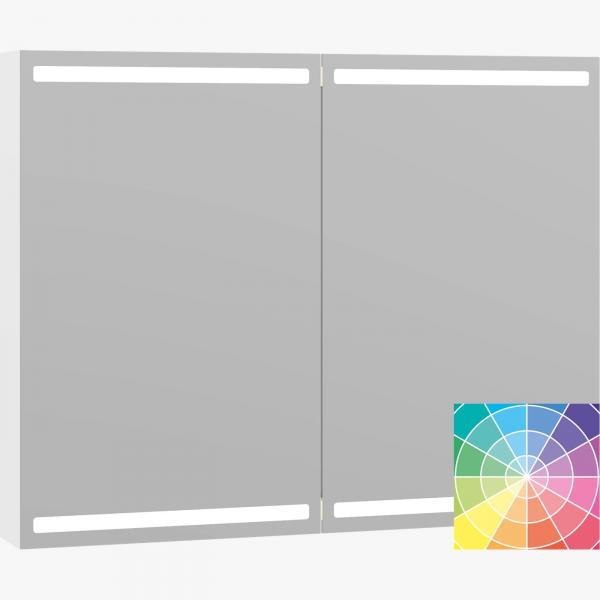 Dansani Level spejlskab 100 m/LED og lysstyring - Valgfri farve Dansani Level spejlskab 100 m/LED og lysstyring - Valgfri farve