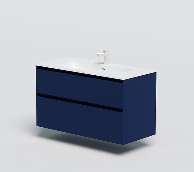 Strømberg Lux 100 vaskeskab m/2 skuffer - Dyb blå Strømberg Lux 100 vaskeskab m/2 skuffer - Dyb blå