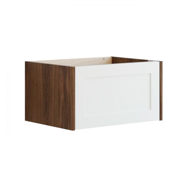 Dansani Luna Classic 60 underskab m/skuffe og rammefront - Brun eg/hvid mat