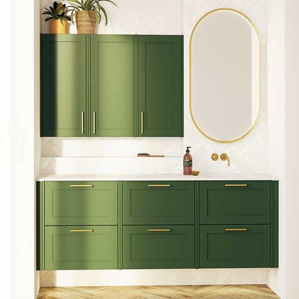 Dansani Luna Classic 180 møbelsæt m/Minore vask og rammefronter - Valgfri farve