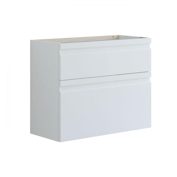 Dansani Luna Mini vaskeskab 80*64 m/skuffer - Hvid mat lak