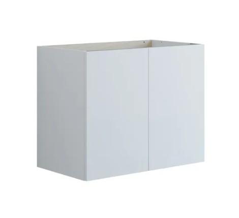 Dansani Luna vaskeskab 80x64 m/låger - Hvid mat