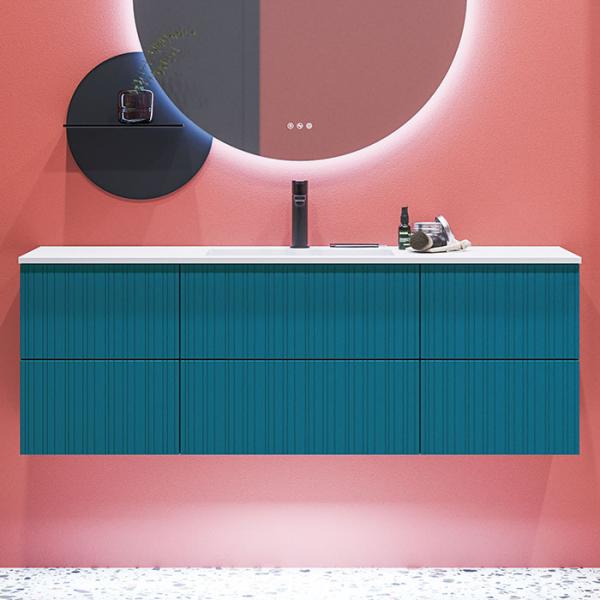 Dansani Luna Urban 140 møbelsæt m/Minore vask og riflet front - Valgfri farve