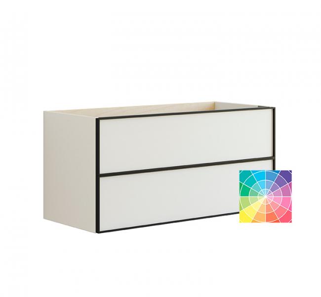 Dansani Luna vaskeskab 100x48 m/skuffer - Valgfri farve/sort ramme Dansani Luna vaskeskab 100x48 m/skuffer - Valgfri farve/sort ramme