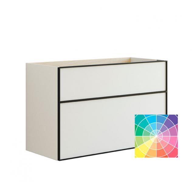 Dansani Luna vaskeskab 100x64 m/skuffer - Valgfri farve/sort ramme Dansani Luna vaskeskab 100x64 m/skuffer - Valgfri farve/sort ramme