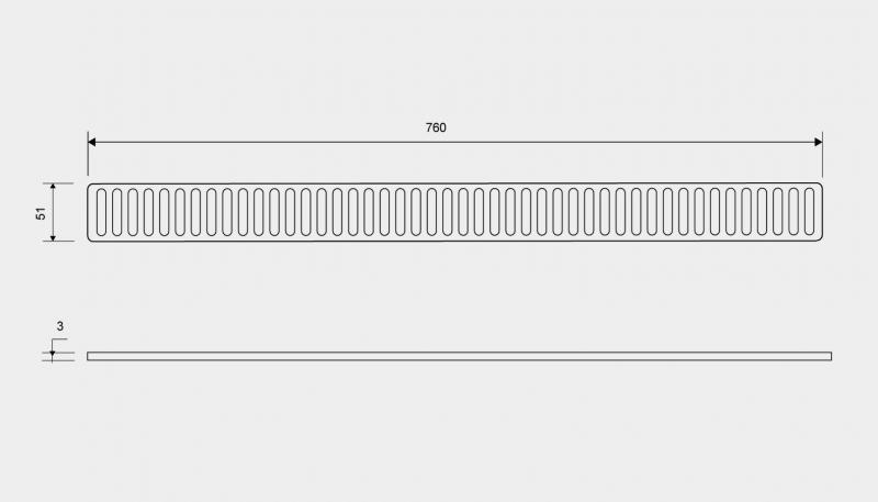 Unidrain Column rist - 800mm Unidrain Column rist - 800mm