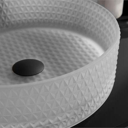 Cassøe Morello 36 fritstående bowlevask - Glas/Mat hvid Cassøe Morello 36 fritstående bowlevask - Glas/Mat hvid