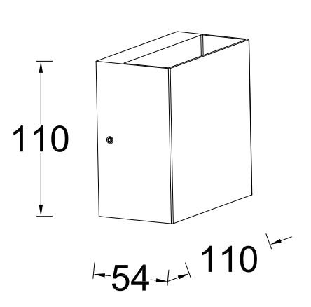 Lutec Architectural Gemini Beams udendørslampe til væg - Mat sort Lutec Architectural Gemini Beams udendørslampe til væg - Mat sort