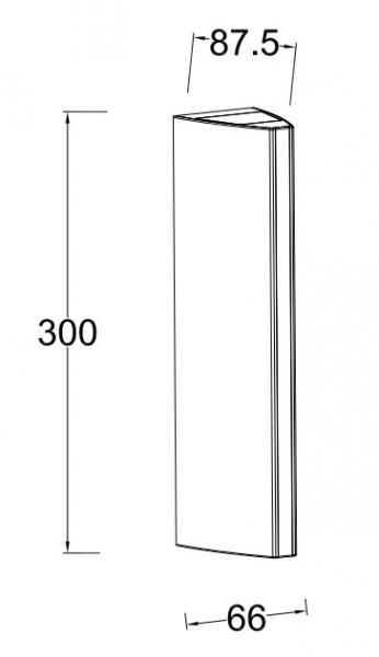 Lutec Architectural Leo udendørslampe til væg - Mat sort
