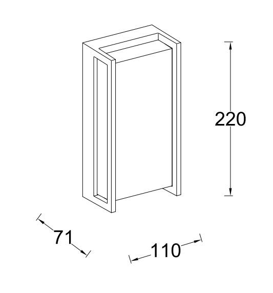 Lutec Connected Qubo udendørslampe til væg m/appstyring og farveskift