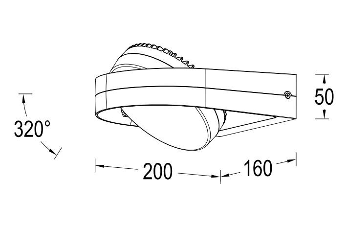 Lutec Architectural Fele udendørslampe til væg