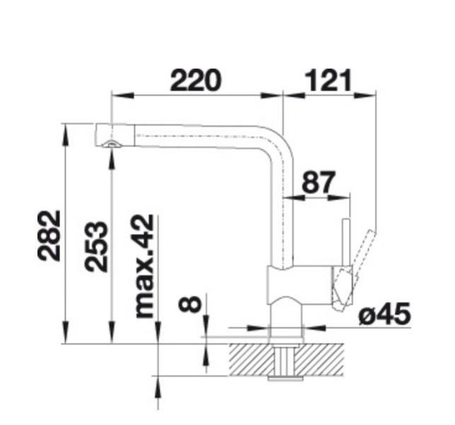 Blanco Linus køkkenarmatur - Vulkangrå Blanco Linus køkkenarmatur - Vulkangrå