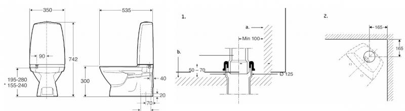 Ifö Sign 6820 børnetoilet inkl. sæde til limning - Med S-lås Ifö Sign 6820 børnetoilet inkl. sæde til limning - Med S-lås