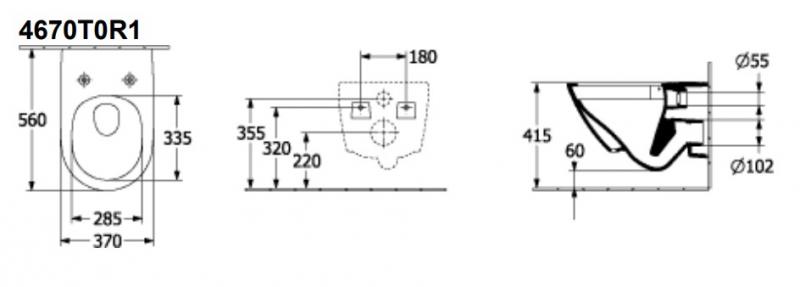 V&B Subway 3.0 væghængt toilet m/CeramicPlus og TwistFlush V&B Subway 3.0 væghængt toilet m/CeramicPlus og TwistFlush
