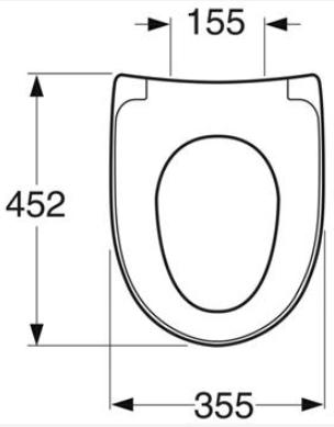 Gustavsberg Nautic toilets&aelig;de med softclose og quick release - hvid