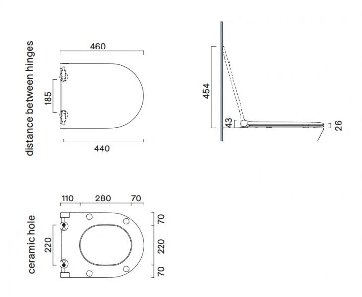 Catalano antibakterielt toiletsæde m/SoftClose og TakeOff