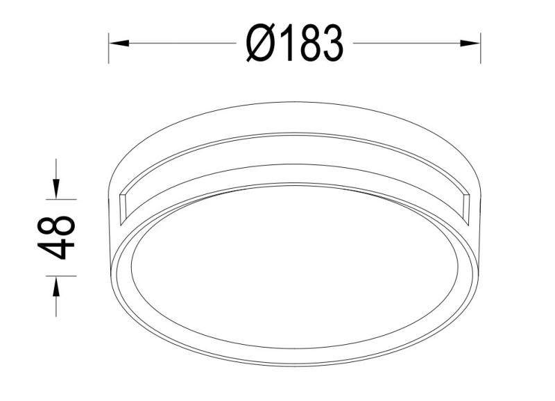 Lutec Architectural Rola udendørslampe til væg og loft - Mat grå