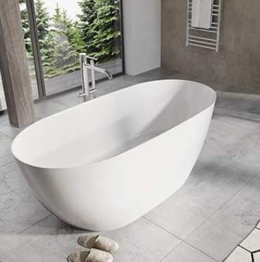 Strømberg Arden fritstående badekar 1600 x 740 mm - Mat hvid Strømberg Arden fritstående badekar 1600 x 740 mm - Mat hvid