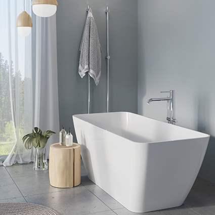 Strømberg Sindal fritstående badekar 1590 x 705 mm - Mat hvid Strømberg Sindal fritstående badekar 1590 x 705 mm - Mat hvid