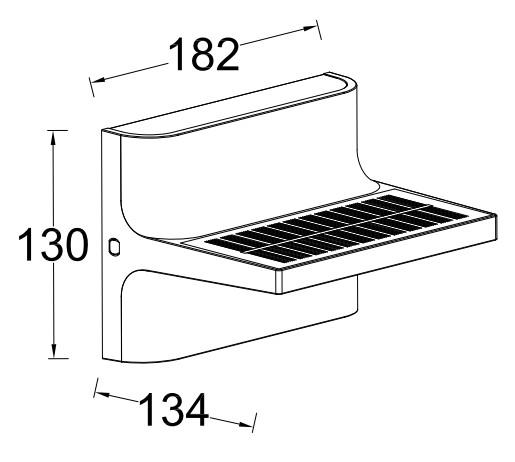 Lutec Twill udendørslampe m/solceller