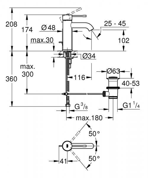 Grohe Essence & Euphoria komplet pakke til bad - Børstet Warm Sunset Grohe Essence & Euphoria komplet pakke til bad - Børstet Warm Sunset