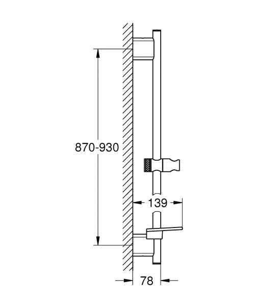 Grohe Rainshower SmartActive komplet brusesystem - 900 mm - Supersteel Grohe Rainshower SmartActive komplet brusesystem - 900 mm - Supersteel