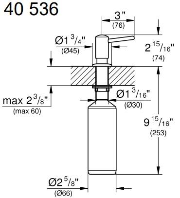 Grohe Contemporary sæbedispenser til køkkenvask - Supersteel